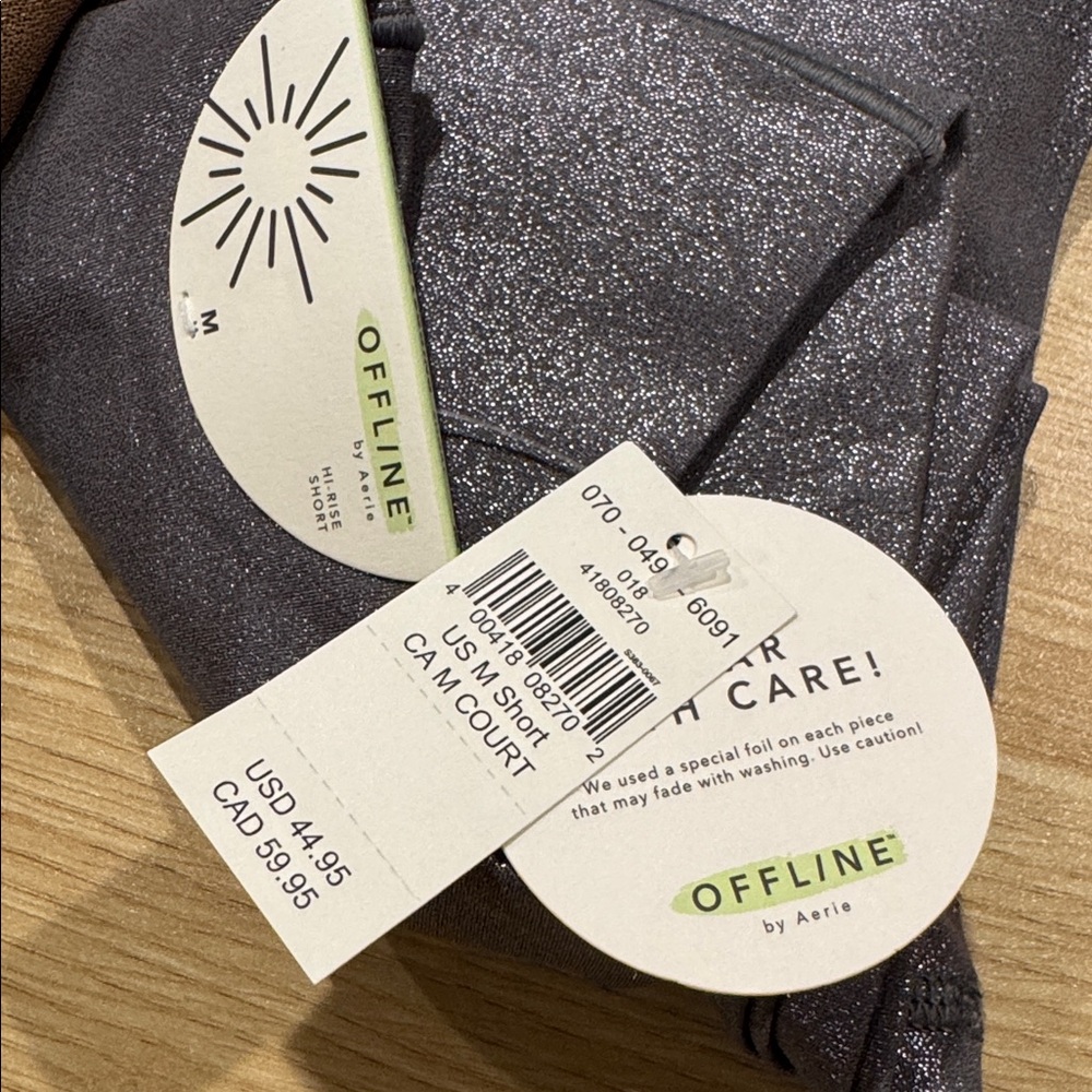Offline by AERIE Shimmering Brown and Gold Leggings SHORT LENGTH ***** - Picture 3 of 6